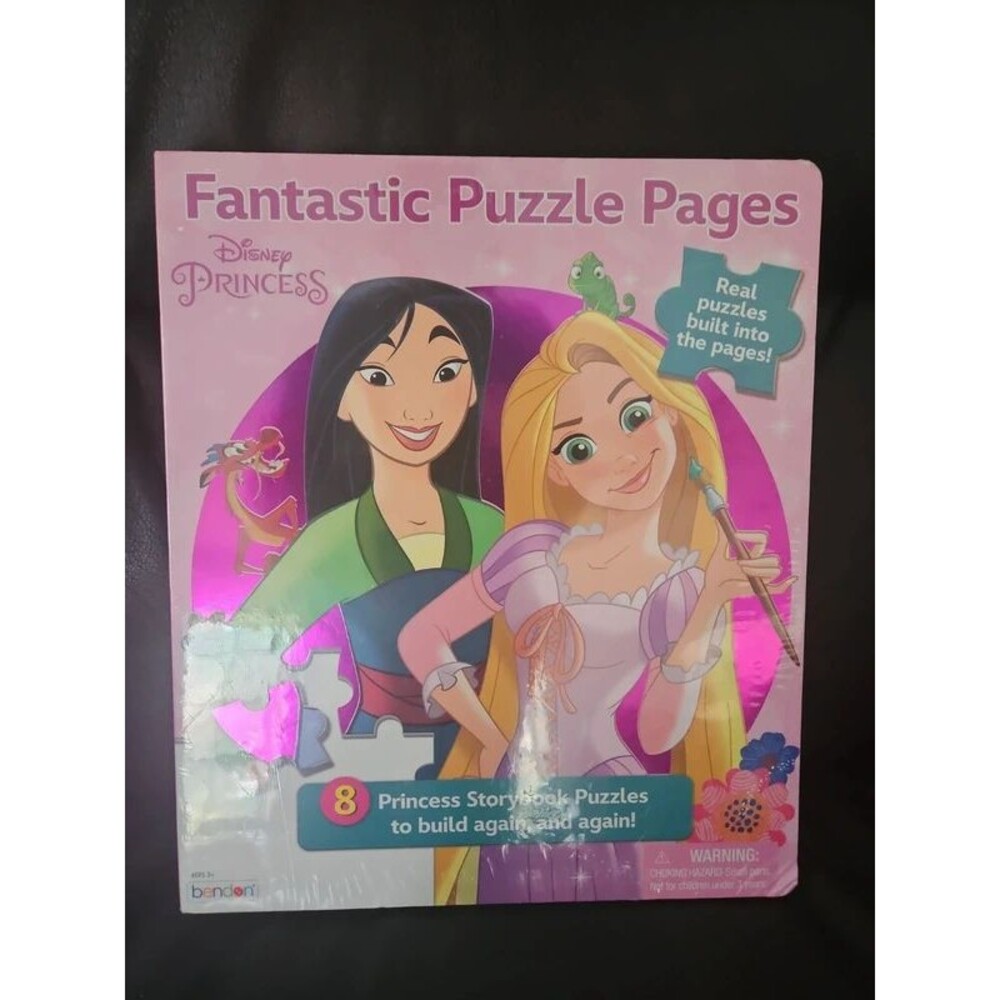 12 x 14 Disney Storybook Princess Fantastic Puzzle 8 built in storybook puzzles